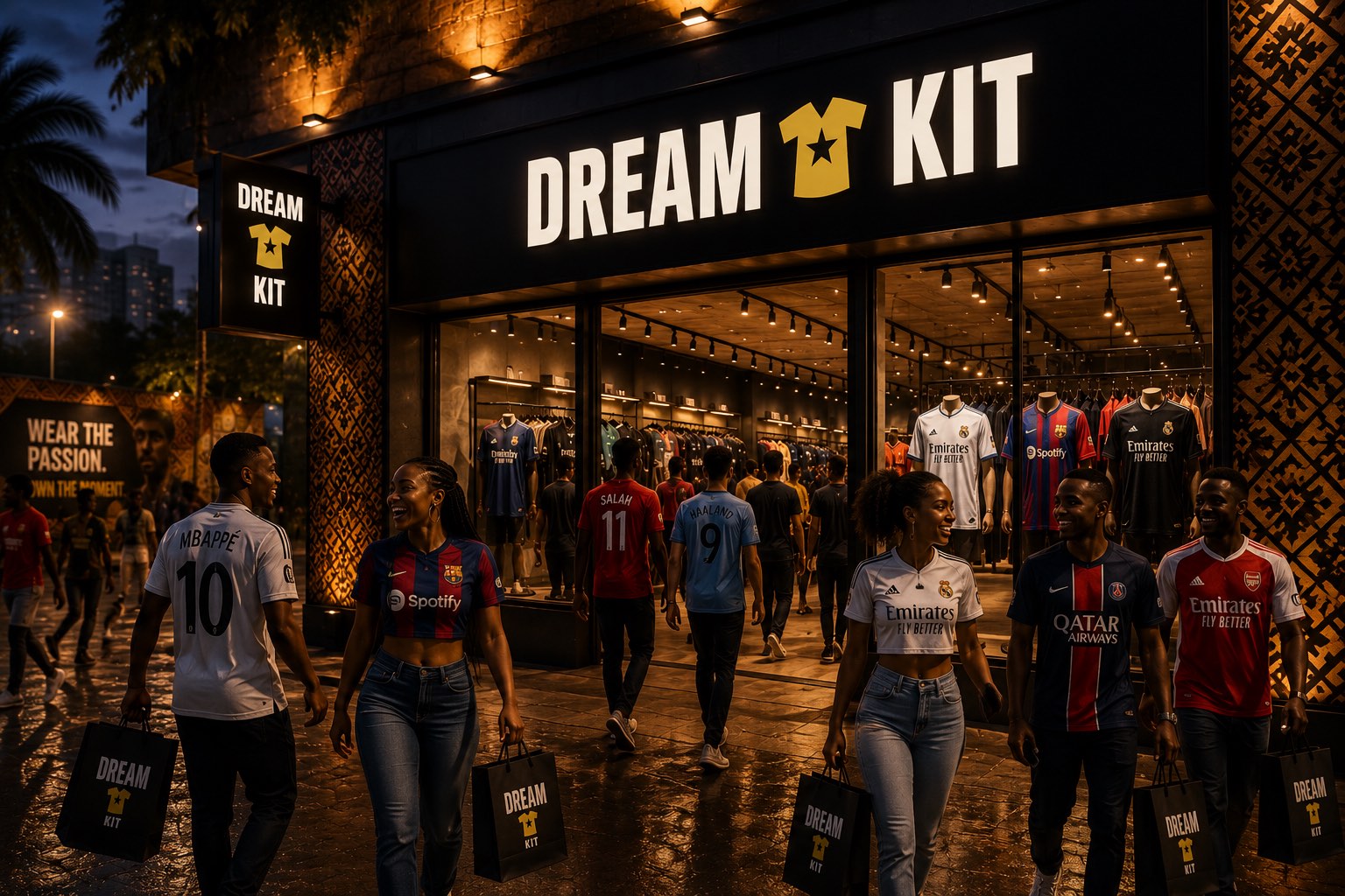 La boutique DREAMKIT — maillots de football premium